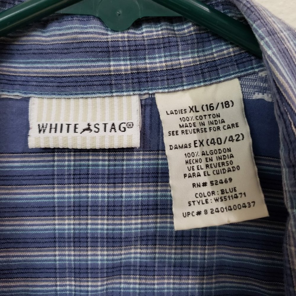White Stag 3/4 sleeve shirt with belt, size XL - Picture 3 of 4